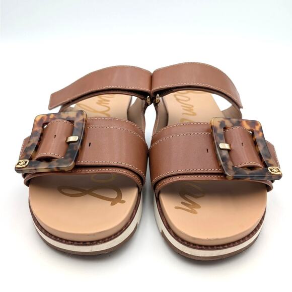 Sam Edelman Adrianna Two-Strap Sandals Women's Saddle Size US10.5M EU41.5 - Picture 2 of 12